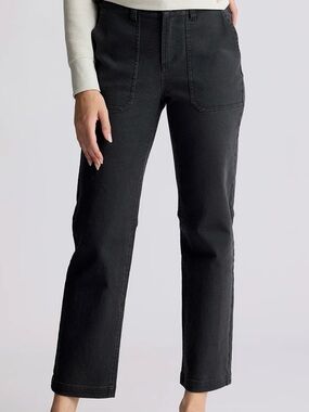 LEE Women’s Summery Ultra Lux Pull On Linen Women’s Straight-Leg Pant, Size 10
